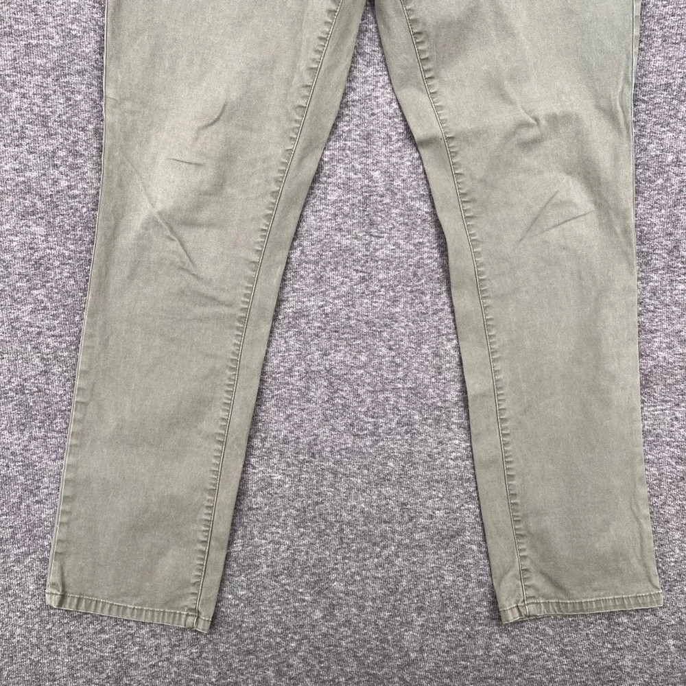 English Laundry Mens 5-Pocket Straight Leg 32 Pants Olive Green‎ Stretch Chino